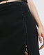 MIDI SKIRT WITH A SLIT AND EMBROIDERIES