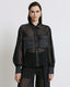 MUSLIN SHIRT WITH SATIN DETAILS