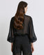 MUSLIN SHIRT WITH SATIN DETAILS