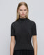 SHORT-SLEEVE KNITTED BLOUSE