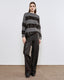 STRIPED KNITTED SWEATER WITH SEQUINS