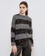 STRIPED KNITTED SWEATER WITH SEQUINS