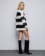 STRIPED KNITTED SWEATER WITH SEQUINS