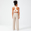RIBBED WIDE LEG PANTS