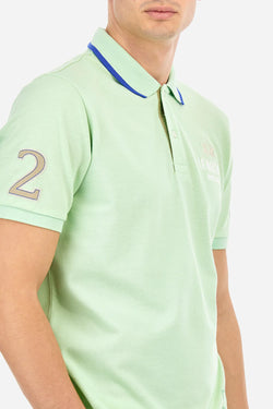 REGULAR FIT POLO SHIRT IN STRETCH COTTON PIQUÉ - AIRTON