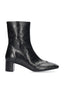 BIBI LOU SQUARE-TOE LEATHER ANKLE BOOTS