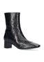 BIBI LOU SQUARE-TOE LEATHER ANKLE BOOTS