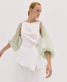 METALLIC-EFFECT SHRUG
