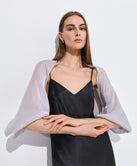 METALLIC-EFFECT SHRUG