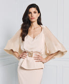 METALLIC-EFFECT SHRUG