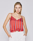 STRIPED STRAPPY TOP