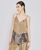 ASYMMETRIC TOP WITH SEQUINS