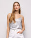 METALLIC-EFFECT STRAPPY TOP