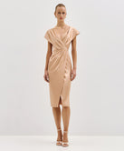 MIDI SATIN DRESS