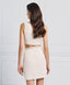 MINI DRESS WITH CUT-OUTS AND RHINESTONES