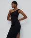 MIDI ONE-SHOULDER DRESS