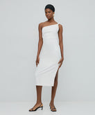 MIDI ONE-SHOULDER DRESS