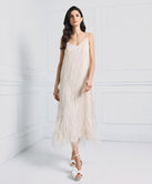 LONG DRESS WITH FRINGES
