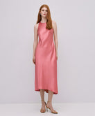 SATIN SLEEVELESS DRESS