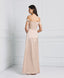 SATIN OFF-THE-SHOULDER DRESS