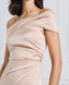 SATIN OFF-THE-SHOULDER DRESS