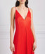 MAXI DRESS WITH A V NECKLINE