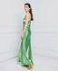 HALTER SATIN MAXI DRESS