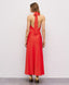 SATIN DRESS WITH A WRAP TOP