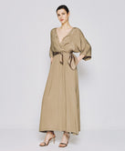 LONG WRAP DRESS