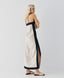 MAXI DRESS WITH TWO-TONED DETAILS