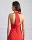 PENCIL DRESS WITH A LOW BACK