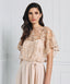 MAXI MESH DRESS WITH EMBROIDERIES
