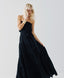 STRAPLESS DRESS WITH RUFFLES AND GATHERINGS