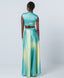 PRINTED DRESS WITH RHINESTONES AND WAIST CUT-OUTS