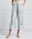 CROPPED STRIPED PANTS