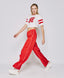 PANTS WITH CONTRASTING DETAILS