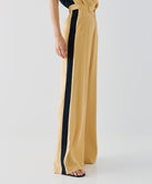 SATIN PANTS WITH SIDE DETAILS