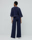 PANTS WITH AN ELASTIC WAIST AND PIPING DETAILS