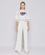 PANTS WITH AN ELASTIC WAIST AND PIPING DETAILS