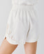 LINEN SHORTS WITH DRAWSTRING EMBROIDERY
