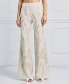 FLARE PANTS WITH EMBROIDERIES