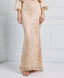 MESH SKIRT WITH EMBROIDERIES