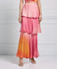 GRADIENT-PRINTED SKIRT WITH RUFFLES