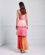 GRADIENT-PRINTED SKIRT WITH RUFFLES