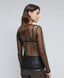 MESH BLOUSE WITH RHINESTONES