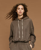 SWEATSHIRT WITH BALLOON HEM