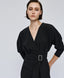 DRESS WITH V-NECKLINE AND BELT