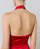 MAXI DRESS WITH FRONT RUFFLE