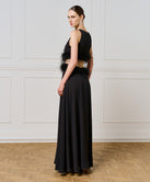 MAXI DRESS WITH SIDE CUT-OUT DETAIL