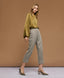 HERRINGBONE PANTS WITH TURN-UPS